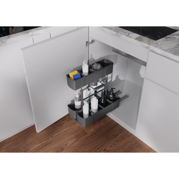 Hafele Cleaningagent Temizlik Malzemesi Sepeti Antrasit 350mm