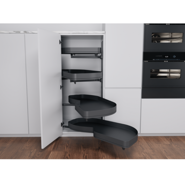 Hafele Köşe Kiler Sistemi Lemans II Arena Pure 450mm Antrasit Sol