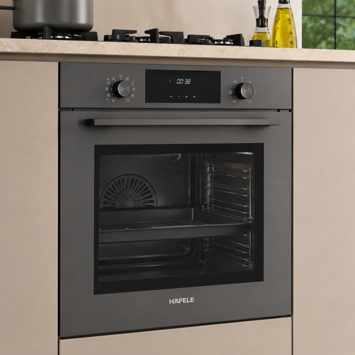 Hafele Ankastre  Fırın  Orion 10F 60cm Gri Cam