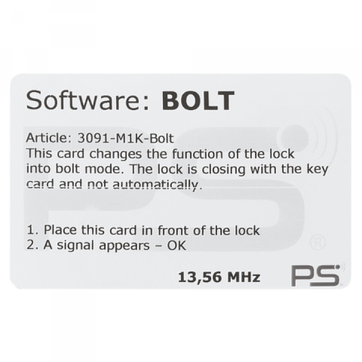 Hafele Dialock EFL 50 Toggle Modu Programlama Kartı