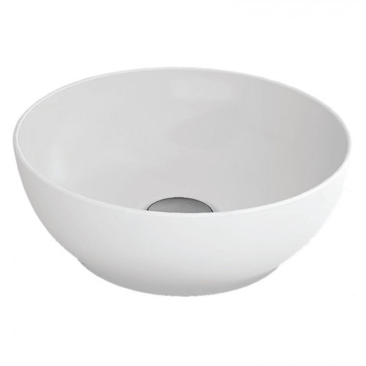 Hafele Lotus R Tezgah Üstü Çanak Banyo Lavabosu Parlak Beyaz 380x140 mm