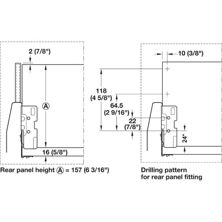 Hafele Matrix Box P Plus Panel Tutucu Gri
