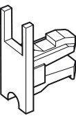 Hafele Slido Design IF Cam Oluklu Uç Parçası 6–8 mm Camda Yer Açılarak Klipsleyerek ve Yapıştırarak Montaj Mat Krom