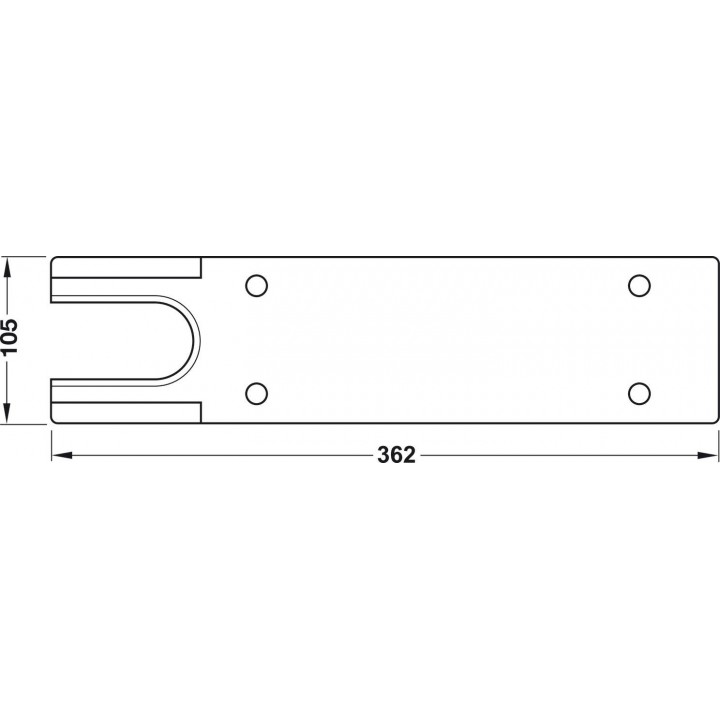 Hafele GEZE TS 550 NV Koruyucu Kapak Paslanmaz Çelik