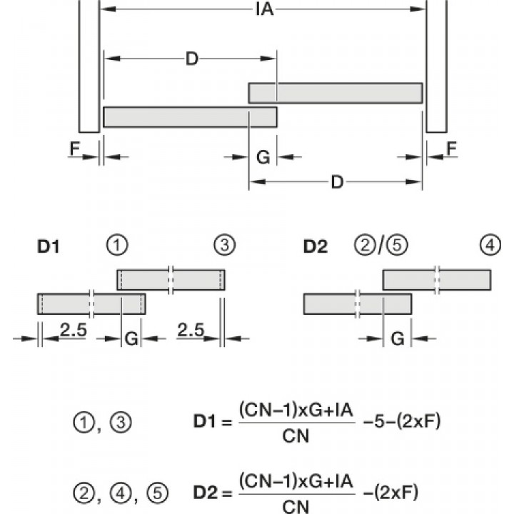 Hafele Slido Design IF Cam Oluklu Uç Parçası 6–8 mm Camda Yer Açılarak Klipsleyerek ve Yapıştırarak Montaj Mat Krom