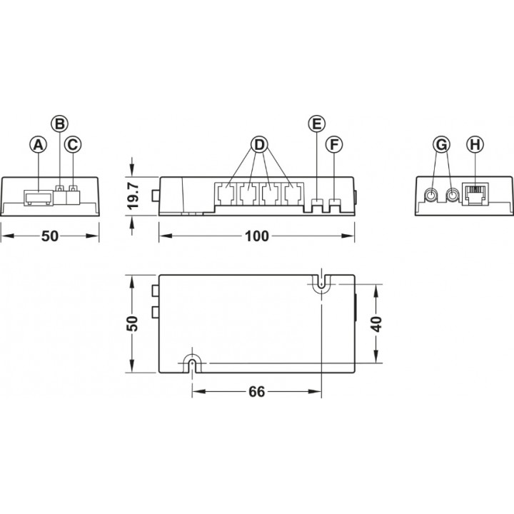Hafele Dialock FT 200 Elektronik Mobilya Terminali 