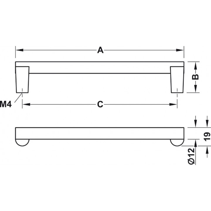 Hafele Deco H2120 Akslı Kulp 128 mm Antik Gümüş