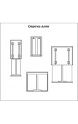 Hafele Dispensa Junıor Şişelik 300 mm Antrasit Renk