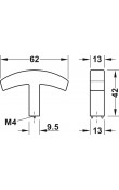 Hafele Deco H2145 Düğme Kulp Antik Bronz