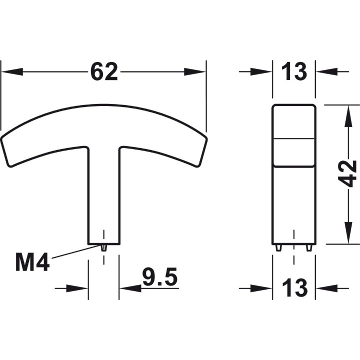 Hafele Deco H2145 Düğme Kulp Antik Bronz