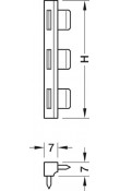 Hafele Matrix Extra DD Çekmece İçi Separatör Bağlantı Parçası 60 mm 3 Taraflı Beyaz