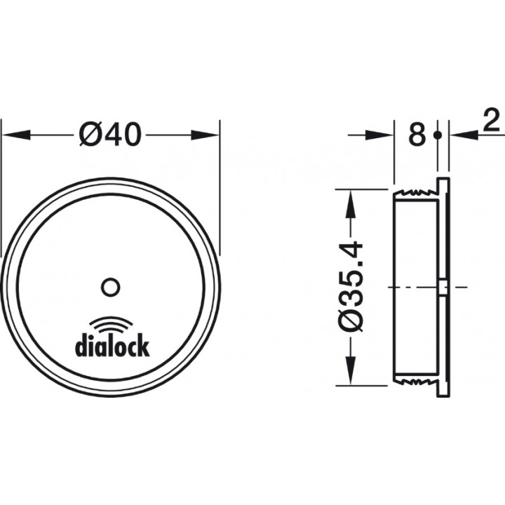 Hafele Dialock FAN 200 Kablolu Anten FT 200 / FT 200 CAP İçin 1 m Siyah