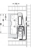 Hafele Matrix Box P Bas-Aç Çekmece Seti 450 mm Gri – 600 mm