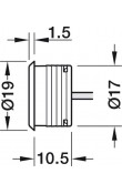 Hafele Loox5 Entegre Dokunmatik Dimmer Anahtar 24 V 60 W Gümüş