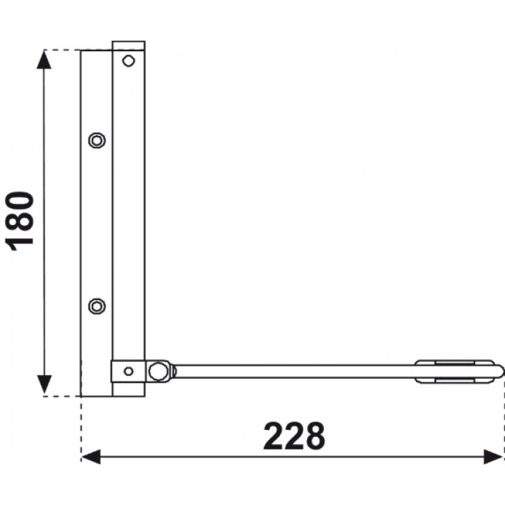 Hafele Gizli Yaylı Kapı Kapatıcı 850 mm Mat Krom