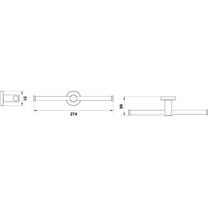 Hafele OZO İkili Tuvalet Kağıtlık Parlak Rose