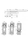 Hafele DC302 Gizli Kapı Kapatıcı Sabitlemesiz EN3 Gümüş