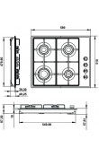 Hafele Eternal Ankastre Set 1 | 60 cm İnox Ankastre Fırın + 60 cm Gazlı Ocak + 60 cm Sürgülü Aspiratör