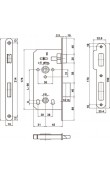 Hafele H45 Metal Dilli Kilit, Wc 45/18mm Paslanmaz Çelik