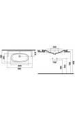 Hafele Empress 90-1 Etajerli Banyo Lavabosu 90 cm Tek Batarya Delikli Parlak Beyaz