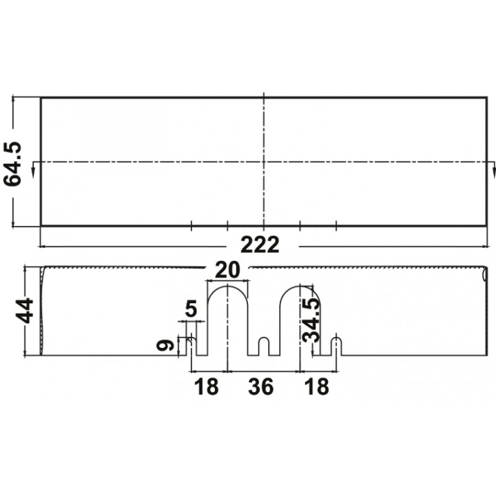 Hafele DC401 Kapı Kapatıcı Kapağı Paslanmaz Çelik