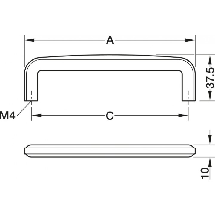 Hafele Deco H2590 Akslı Kulp 96 mm Paslanmaz Çelik