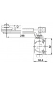 Hafele DC401 Kapı Kapatıcı Sabitlemeli EN2-4 Gümüş