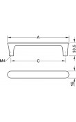 Hafele Deco H2520 Akslı Kulp 128 mm Siyah Meşe
