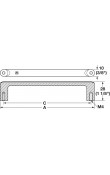 Hafele Déco H2520 Akslı Kulp 96 mm Mat Siyah