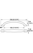 Hafele Deco Kulp 192 mm Paslanmaz Çelik