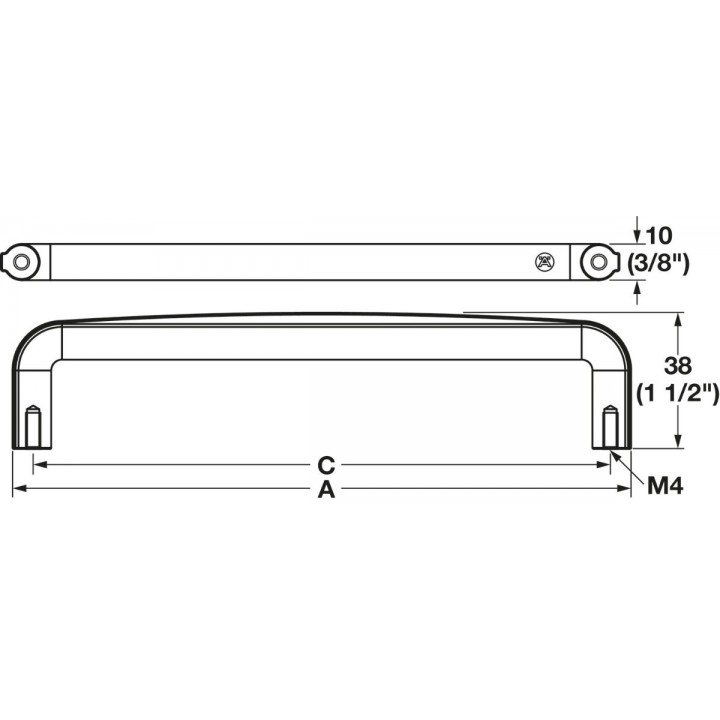Hafele Deco H2590 Akslı Kulp 96 mm Paslanmaz Çelik
