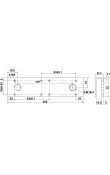 Hafele DC301 Cam Kapı Bağlantı Plakası 10–12 mm Gümüş