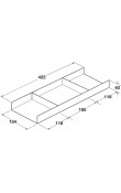 Hafele Kesseböhmer CONERO Kemerlik Depolama Tepsisi 154 × 422 × 43 mm Vizon