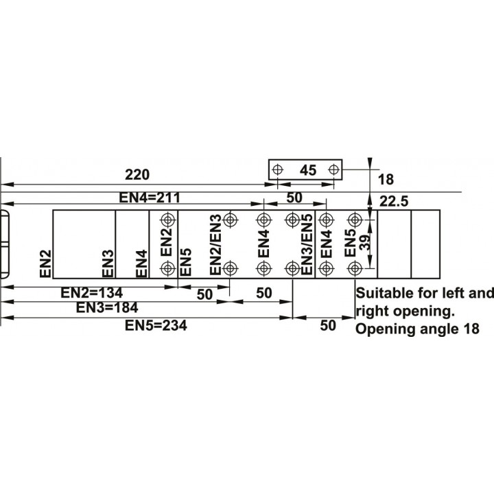 Hafele DC501 Kapı Kapatıcı Sabitlemesiz EN2-5 Gümüş