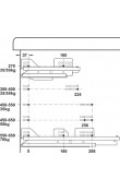 Hafele Matrix Box P Bas-Aç Çekmece Seti 450 mm Gri – 600 mm