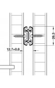 Hafele Accuride 2601 Bilyalı Ray Tam Açılım 16 kg 26,3/200 mm Galvaniz