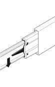 Hafele Ball 43 Bilyalı Ray Tam Açılım 30 kg 43/400 mm Galvaniz