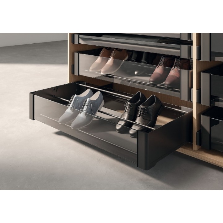 Hafele Kesseböhmer Conero Çekmeli Ayakkabılık 570–630 mm Siyah