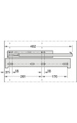 Hafele Kesseböhmer Conero İç Çekmece 846–906 mm Siyah