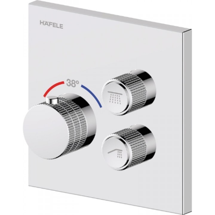 Hafele MASTERMIX Termostatik Ankastre Banyo Bataryası 2 Çıkışlı Krom Parlak
