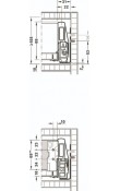 Hafele Matrix Box P Tam Açılım Raylı İç Çekmece Seti Yavaşlatıcılı 300 mm Antrasit 1200 mm Dolap Genişliği İçin