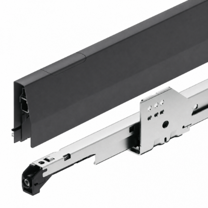 Hafele Matrix Box P Yuvarlak Bordürlü Çekmece Seti 500 mm Antrasit