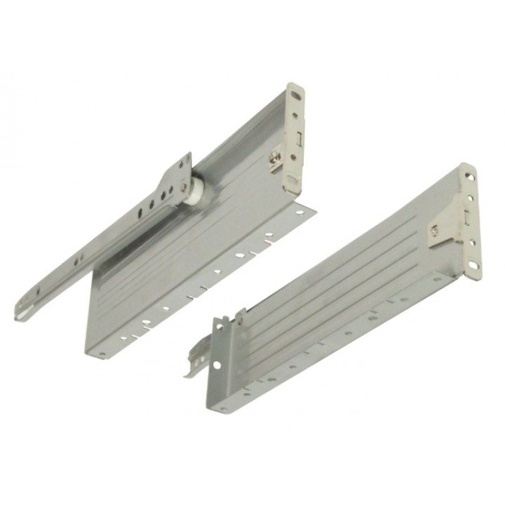 Hafele Matrix Box Tek A25 Çekmece Yan Ray Sistemi Tek Yanaklı 400 mm Beyaz RAL 9010