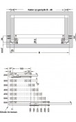 Hafele MATRIX UMS25 Gizli Ray Tek Açılım Ray Yavaşlatıcılı  400 mm