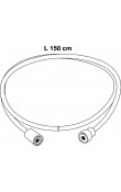 Hafele NEO Duş Hortumu 1500 mm PVC Titanyum