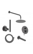 Hafele NEOMIX R 3F Ankastre Duş Set-3  Mat Siyah