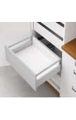 Hafele Matrix Box P Tam Açılım Raylı Bordürlü İç Çekmece Seti Yavaşlatıcılı 450 mm Gri 900 mm Dolap Genişliği İçin