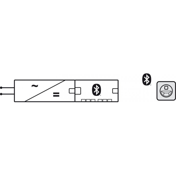 Hafele Connect Mesh Hareket ve Parlaklık Sensörü 24 V Mat Siyah