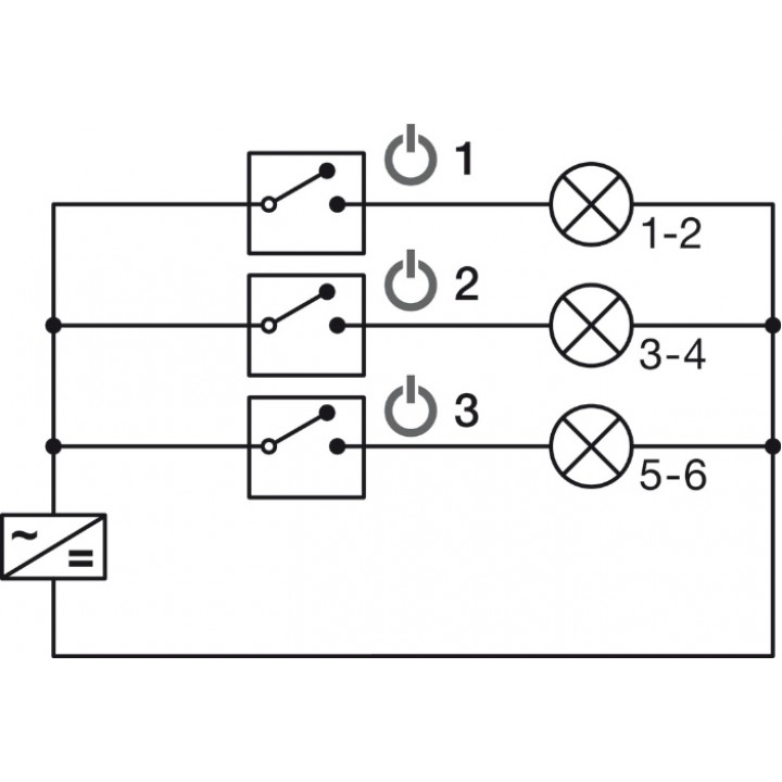 Hafele Loox5 6 Çıkışlı Multi-Sensör Girişli Dağıtıcı 12 V 60 W Siyah
