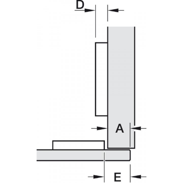 Häfele Metalla 510 A/SM Yavaşlatıcılı Metal, Seramik ve Kompozit Kapak Düz Menteşe 110° Nikel